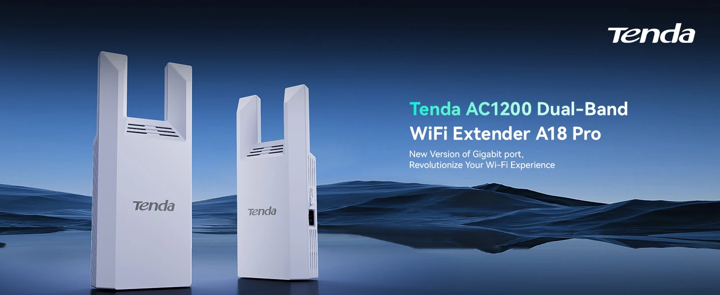 Tenda 1000Mbps Wifi Amplifier Dual Band 2.4G 5G Repeater Network Expander Range Extender WiFi Signal Booster Wireless Router