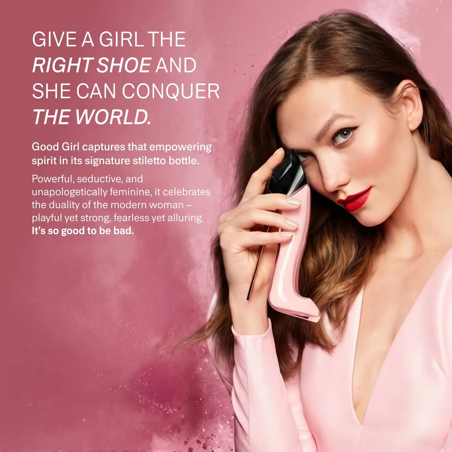 Good Girl Blush Carolina Herrera Women's Perfume, 2.7 oz 80 ml, | Citrus+Almond+Rose+Vanilla, Sweet but Not Greasy, Full of Vitality, Lasting 6-8 Hours of Daily Commuting/Spring/Summer Daily/Romantic Dating Sweet Vitality Choice