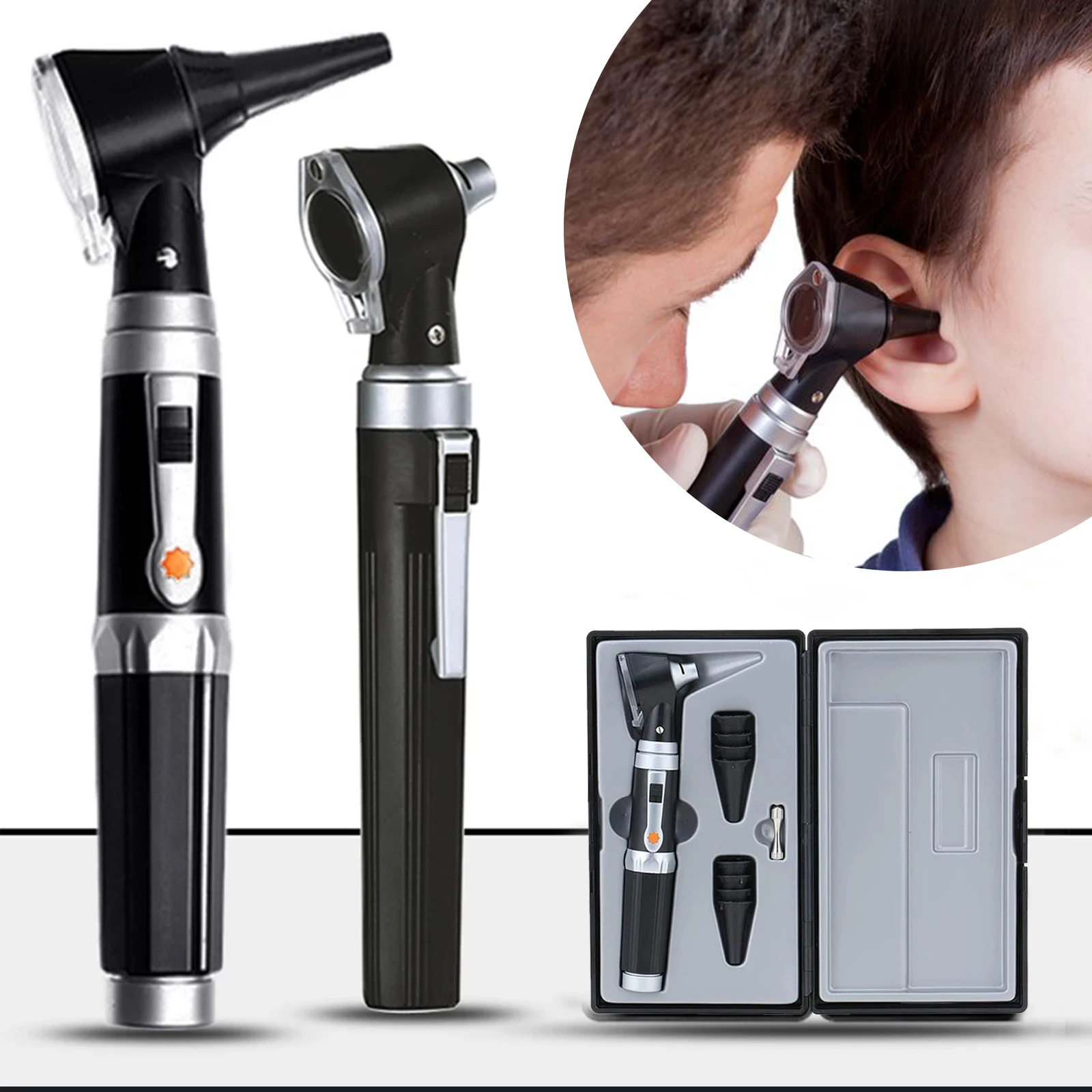 Otoscope - Ear Scope with Light, Ear Infection Detector,Perfect for Nursing & Medical Students for Kids and Adults & Pets