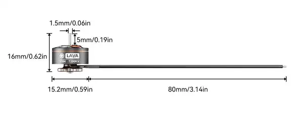 BETAFPV LAVA 1104 5500KV Brushless Motors 1.5mm Shaft 2218 3 Paddle Propeller For Pavo20 Pro Brushless Bwhoop Quadcopter