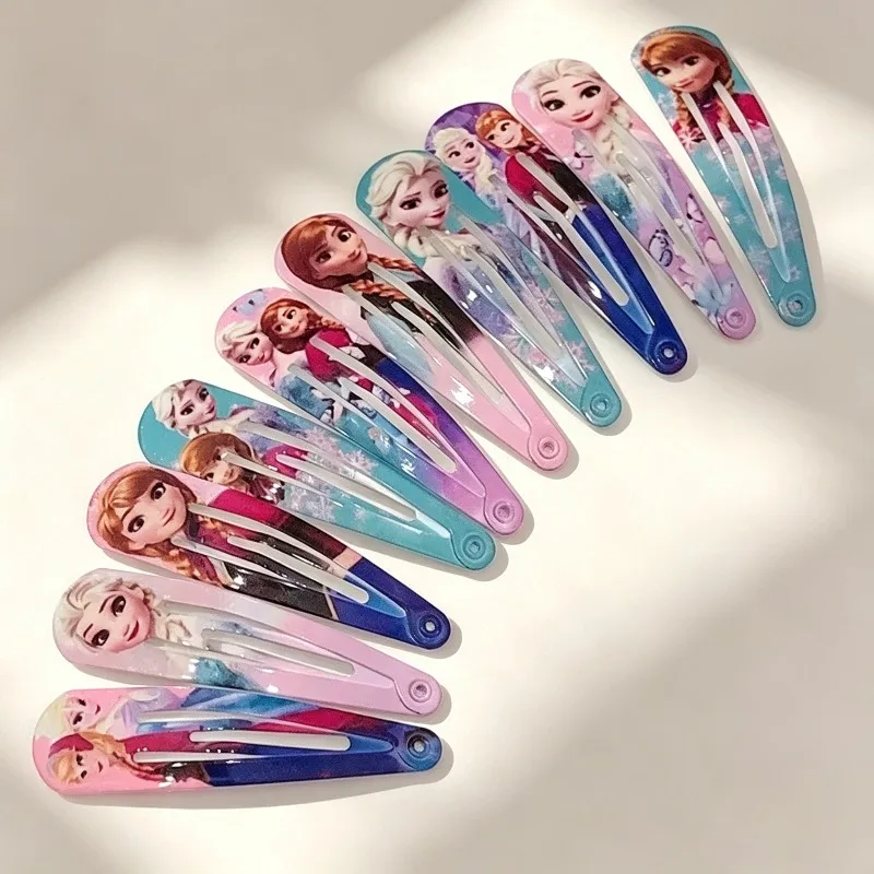 Random 5/10pcs Hair Clip Cute Digital Printed minimalist Hair Decoration party supplies Birthday Gifts