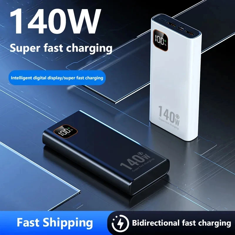 140w Power Bank 500000mah High Capacity Super Fast Charging Pd 20w Ccc Portable Battery Charger For Iphone Samsung Xiaomi 2026