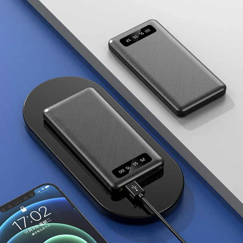 New 200000mAh PowerBank 120W Super Fast Charging High Capacity Portable External Battery With LED Digital Display For IPhone