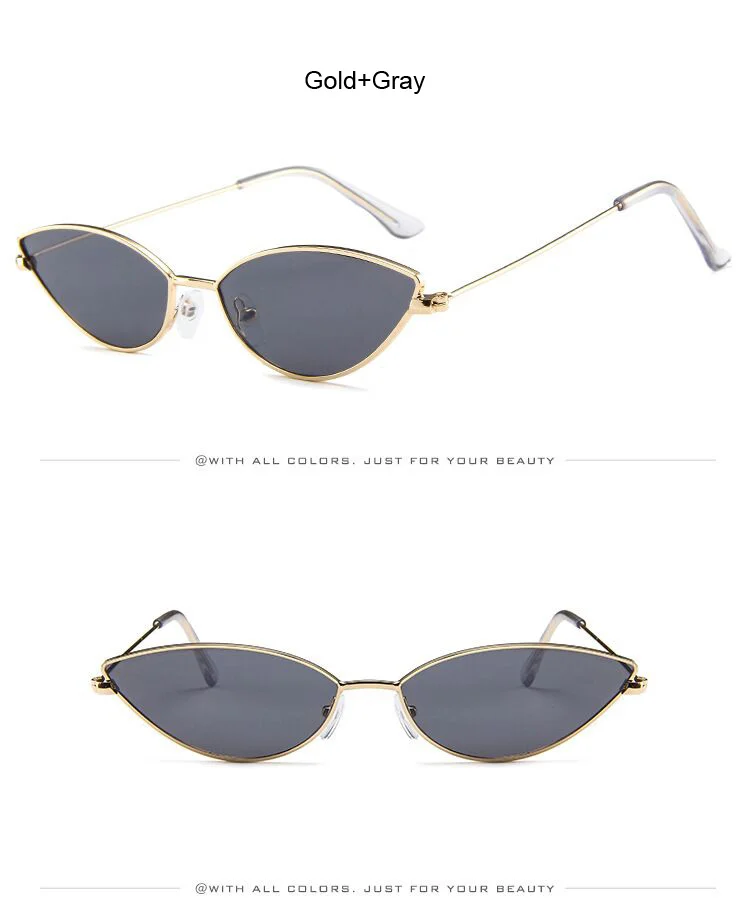 Cute Sexy Cat Eye Sunglasses Woman Retro Small Black Red Pink Cateye Sun Glasses Female Vintage Shades For Woman