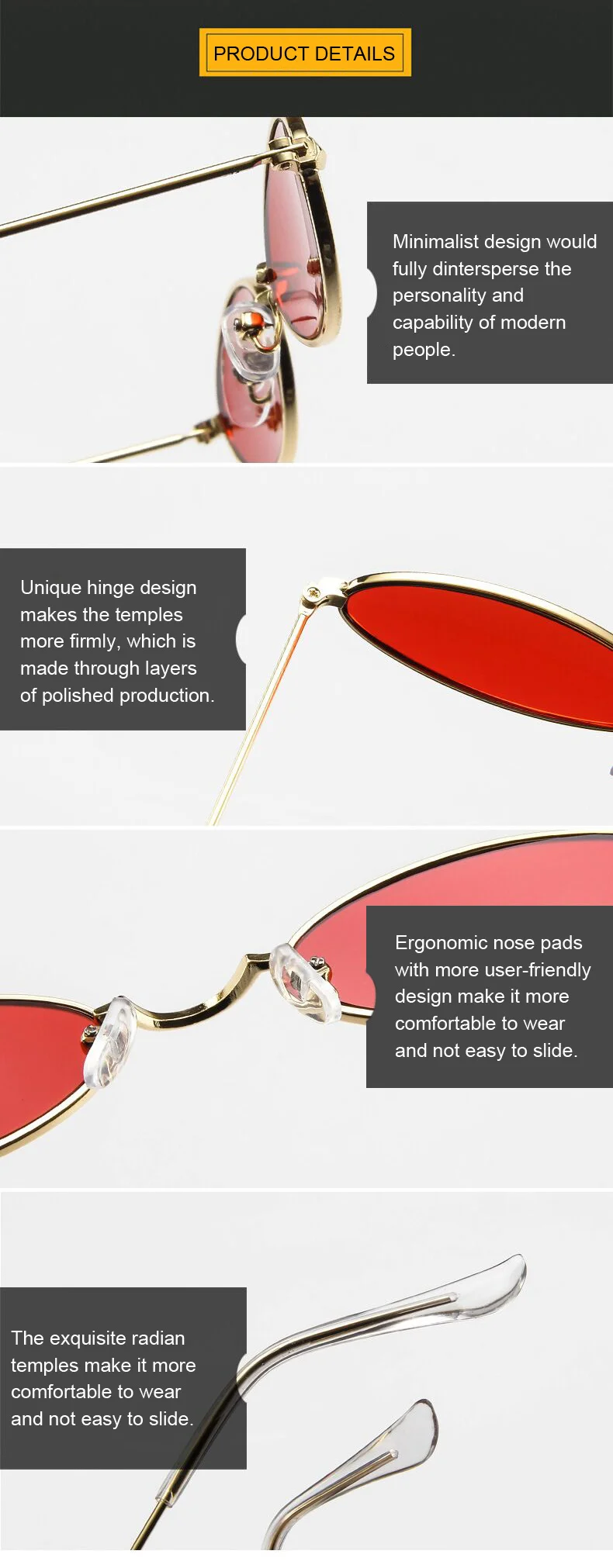 Cute Sexy Cat Eye Sunglasses Woman Retro Small Black Red Pink Cateye Sun Glasses Female Vintage Shades For Woman
