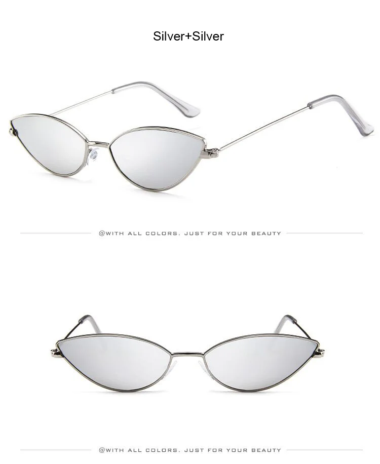 Cute Sexy Cat Eye Sunglasses Woman Retro Small Black Red Pink Cateye Sun Glasses Female Vintage Shades For Woman