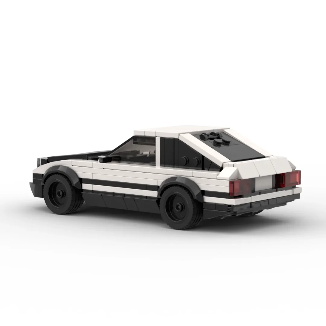 InhawBrick Speed Racing Sport Vehicle Racer AE86 White Car Building Block Adults Brick Sets Model Toys for Children