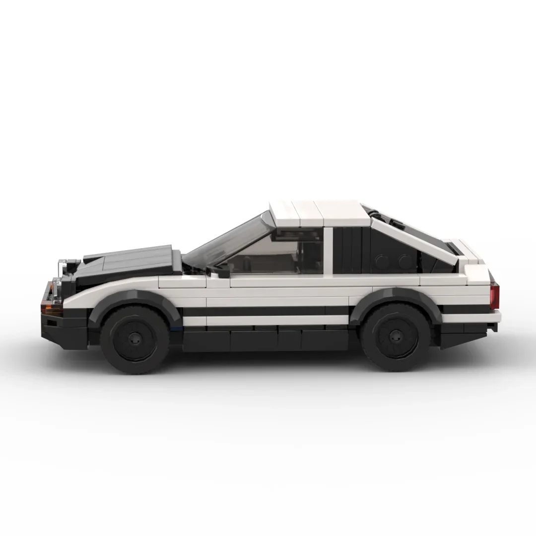 InhawBrick Speed Racing Sport Vehicle Racer AE86 White Car Building Block Adults Brick Sets Model Toys for Children