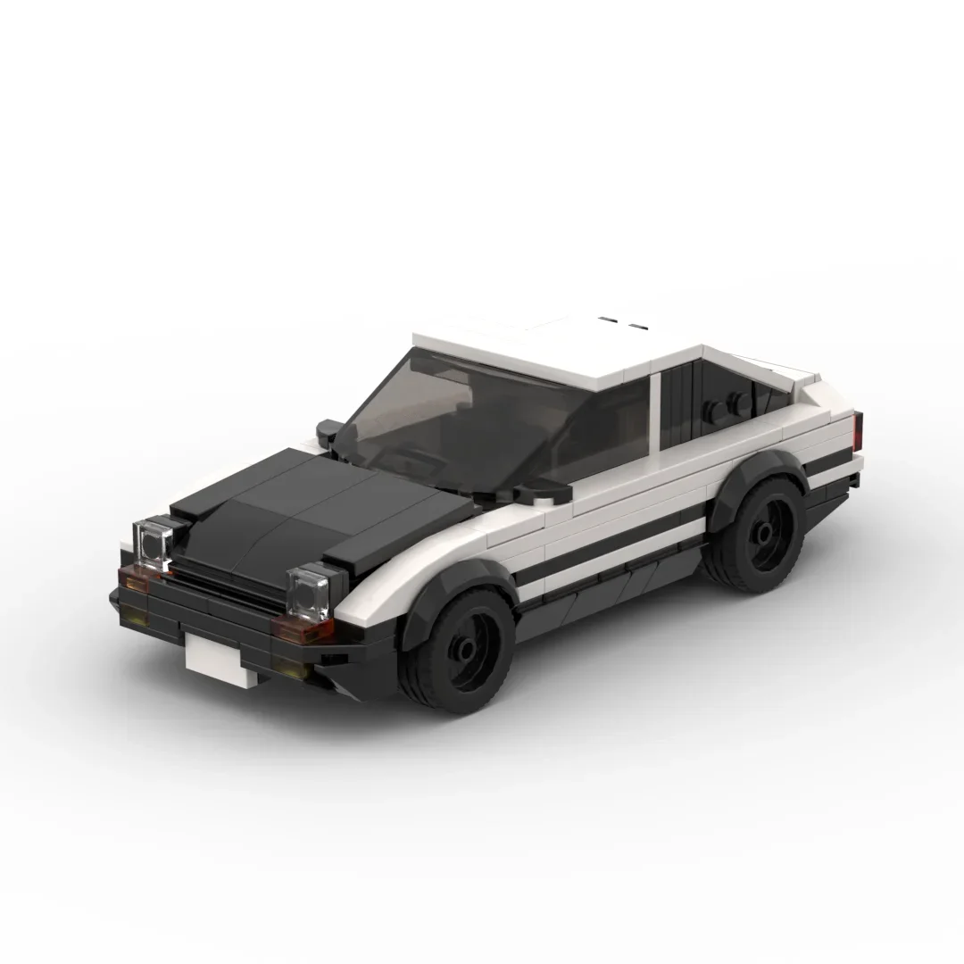 InhawBrick Speed Racing Sport Vehicle Racer AE86 White Car Building Block Adults Brick Sets Model Toys for Children