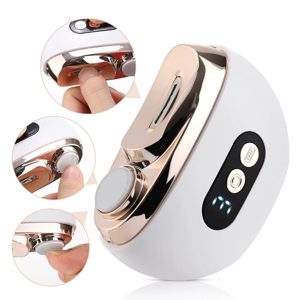 Electric Nail Clippers Automatic Anicure Trimmer With Light Adult Baby Fingernail Toe Scissors Pedicure Polishing Nails Cutter