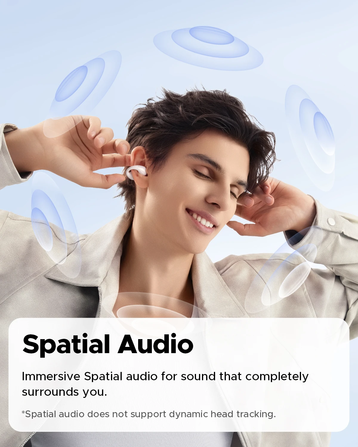 SoundPEATS PearlClip Pro Open Ear Earbuds Wireless Headphones Bluetooth 5.4 Earphones Ultra-Comfort Clip On Ear Buds 24 Hrs Play