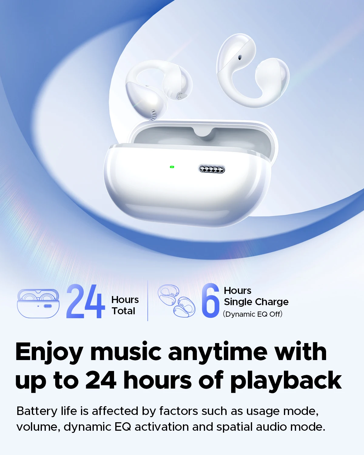 SoundPEATS PearlClip Pro Open Ear Earbuds Wireless Headphones Bluetooth 5.4 Earphones Ultra-Comfort Clip On Ear Buds 24 Hrs Play