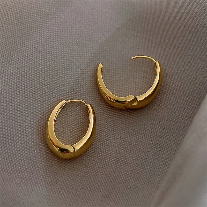 KOTiK 2024 Hot Sale Fashion Metal Drop Earrings for Woman Vintage Hoop Earring Trend Classic Party Wedding Pendant Jewelry Gift