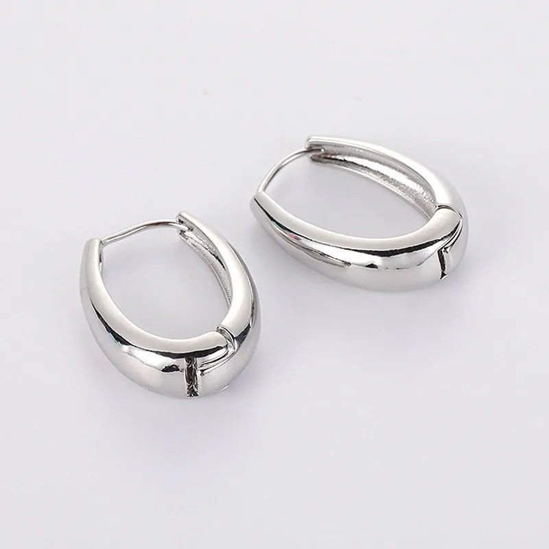KOTiK 2024 Hot Sale Fashion Metal Drop Earrings for Woman Vintage Hoop Earring Trend Classic Party Wedding Pendant Jewelry Gift