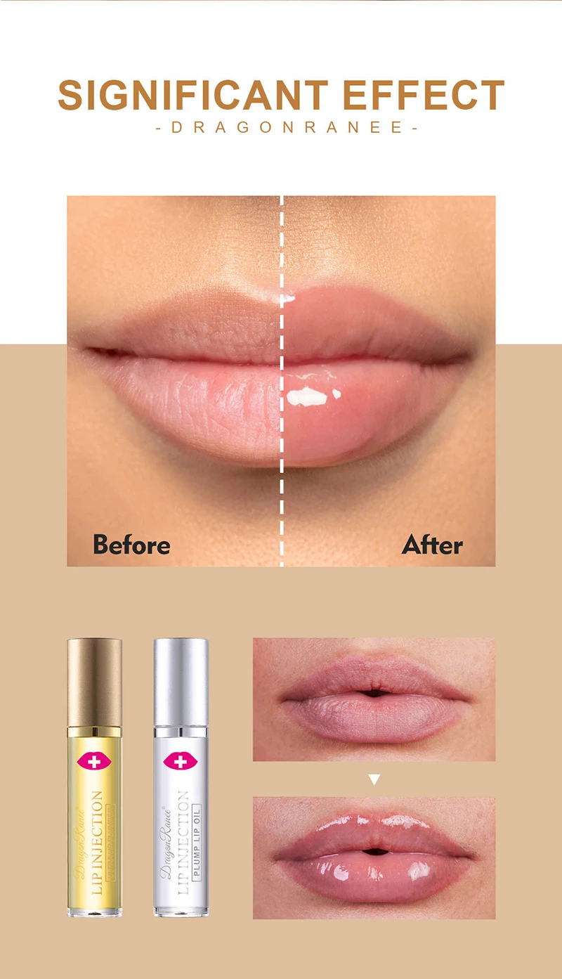 Instant Volumising Lip Plumper Oil Lip Enhancer Lip Gloss Plumping Serum Moisturizing Anti-Wrinkle Lipstick Sexy Lip Care Makeup