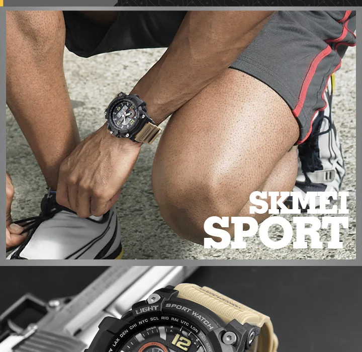 SKMEI 1283 Military Digital Quartz Watch for Men Waterproof Sport Mens Electronic Shockproof Wristwatches LED Clock 1637 Reloj