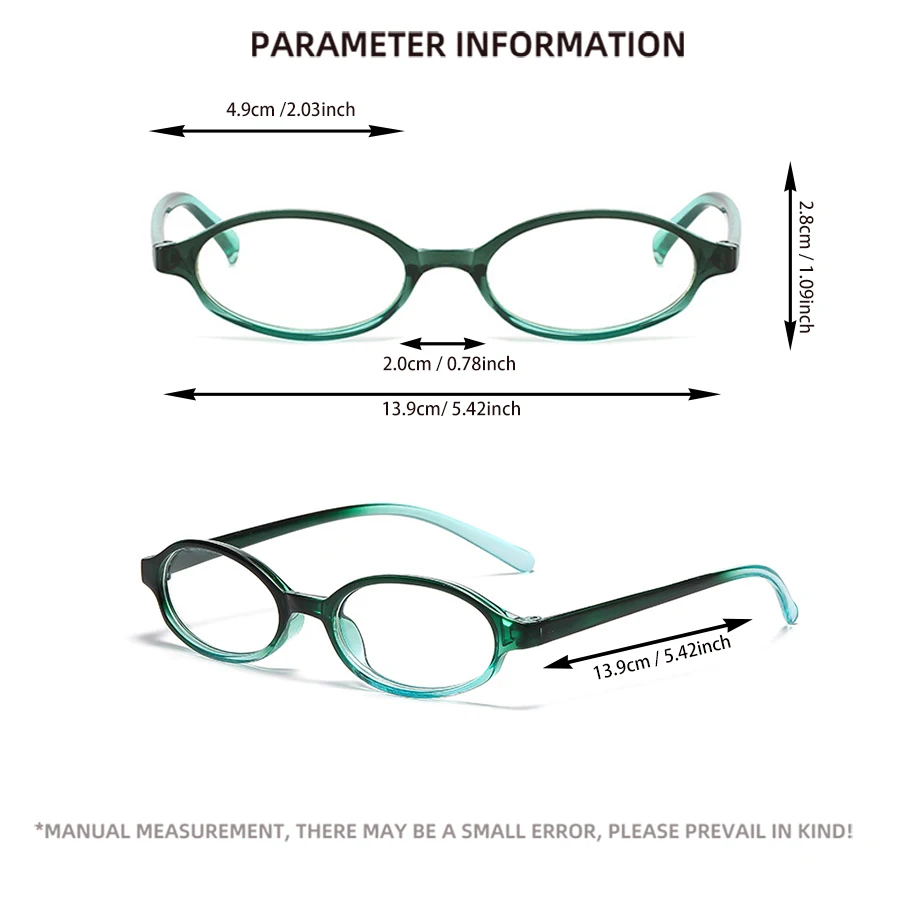 Japanese Korean Small Oval Frame Glasses Women Retro Harajuku Eyeglasses Clear Spectacle Blue Light Blocking Eyewears