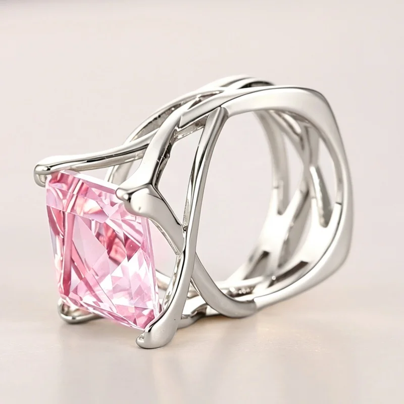 Huitan Cross Hollow Design Women Gold Color Ring Inlaid Bright White/Blue CZ Fashion Wedding Accessories Elegant Party Jewelry