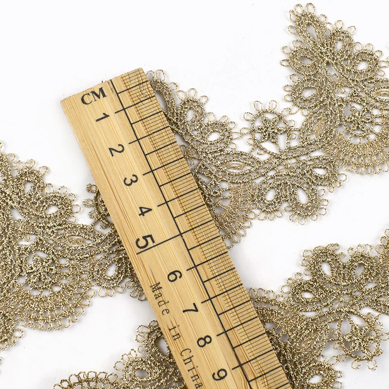 2/5/10Yards 5.8cm Embroidery Lace Ribbon Wedding Dress Laces Trim Garment Decoration Fabric Tape DIY Craft Sewing Accessories