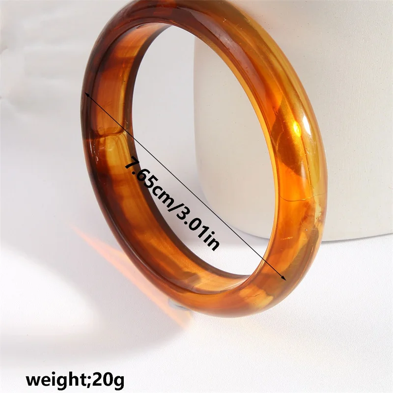 2025 Acrylic Resin Geometric Bracelets for Women Minimalist Chic Irregular Marbling Round Cuff Bangle Fashion Party Jewelry Gift