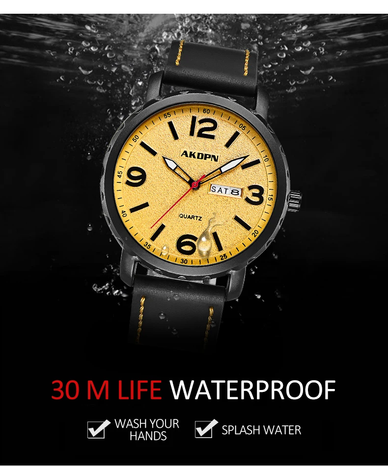 Fashion Mens Watches Quartz Watches Waterproof Casual Sport Watches for Men Watch Numeral Clock Montre Homme Relogio Masculino