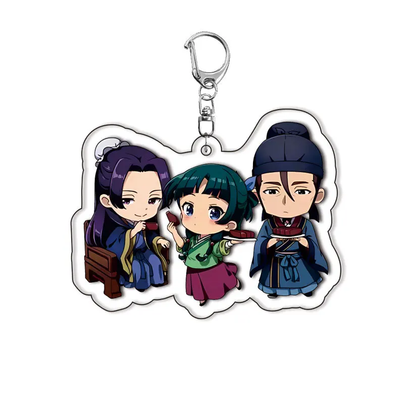 Kawaii The Apothecary Diaries Character Acrylic Keychain Accessories Cartoon Cute Charms Backpack Ornament Car Ke Ring Gifts Toy