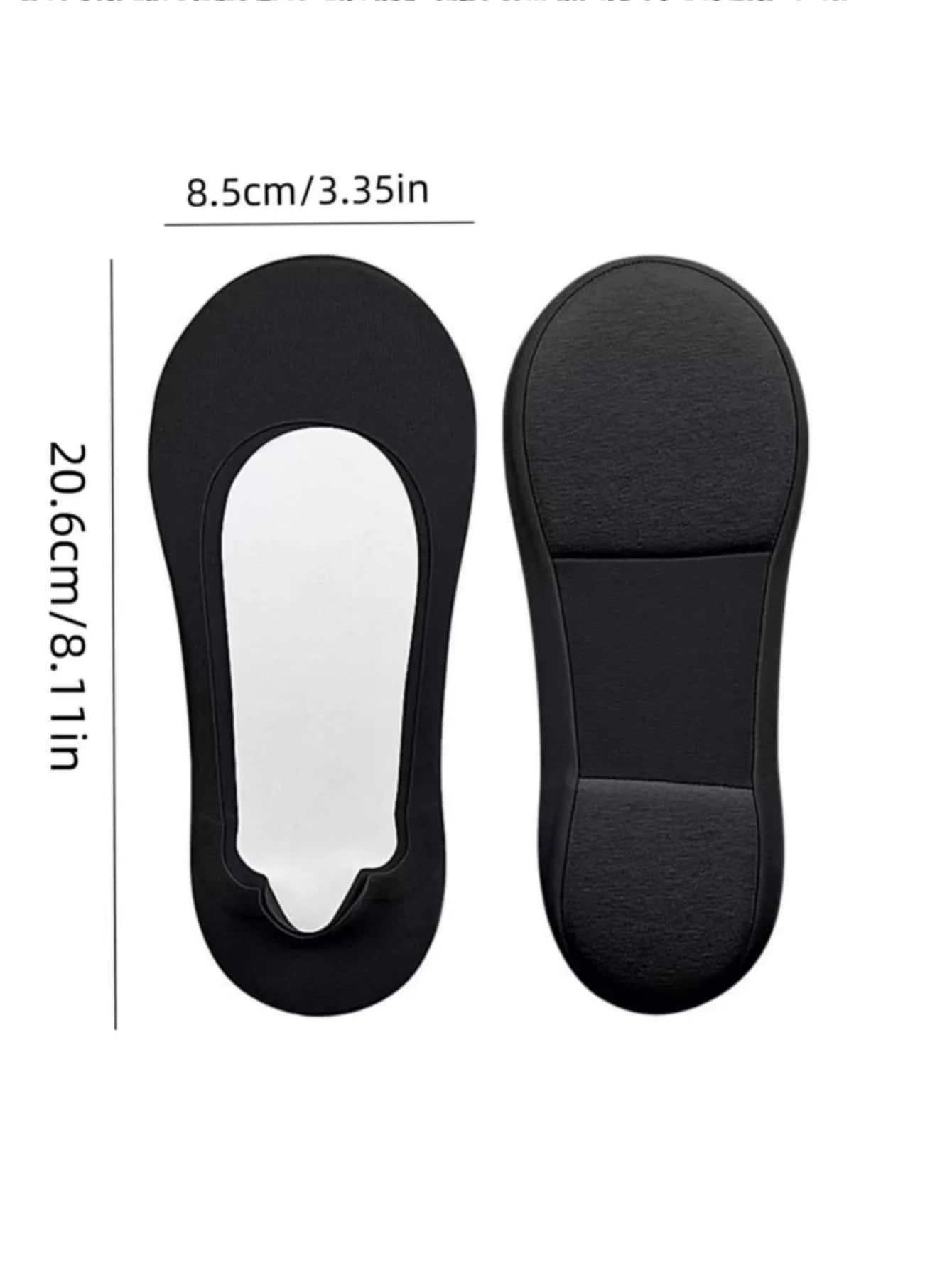Women Boat Sock Plantar Fasciitis Shoes Insole Socks Insoles for Feet Shock Absorbing Shoe Sole Invisible Non Slip Shoe Pads