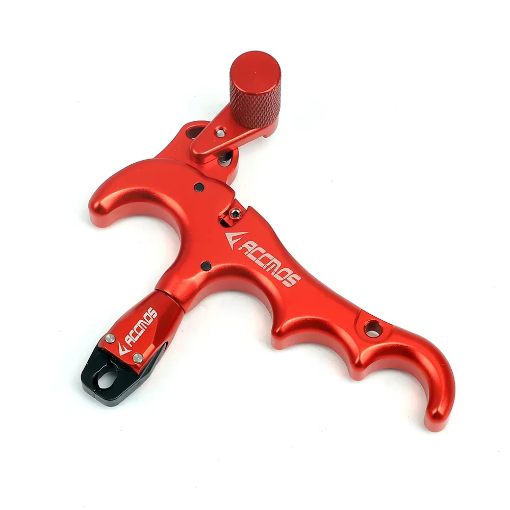 360 Degree 3 Finger 4 Finger Aluminum Alloy Thumb Trigger Grip Finger Bow Release Aids Adjustable Caliper Archery Compound bow