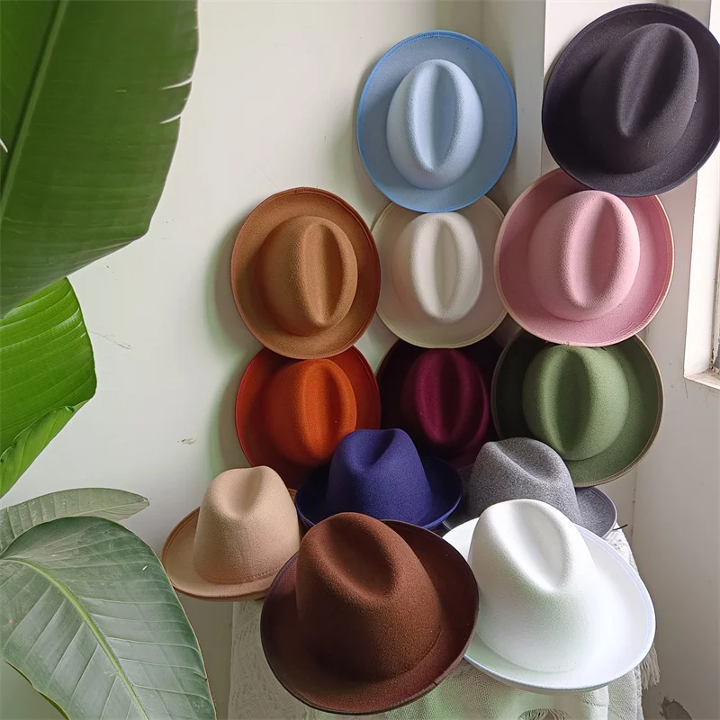 Caramel Retro Men's Fedora Spring Hat Unisex Men's Bow Women's Curved Brim Wide Brim Sun Hat Straw Hat Beach Hat sombrero hombre