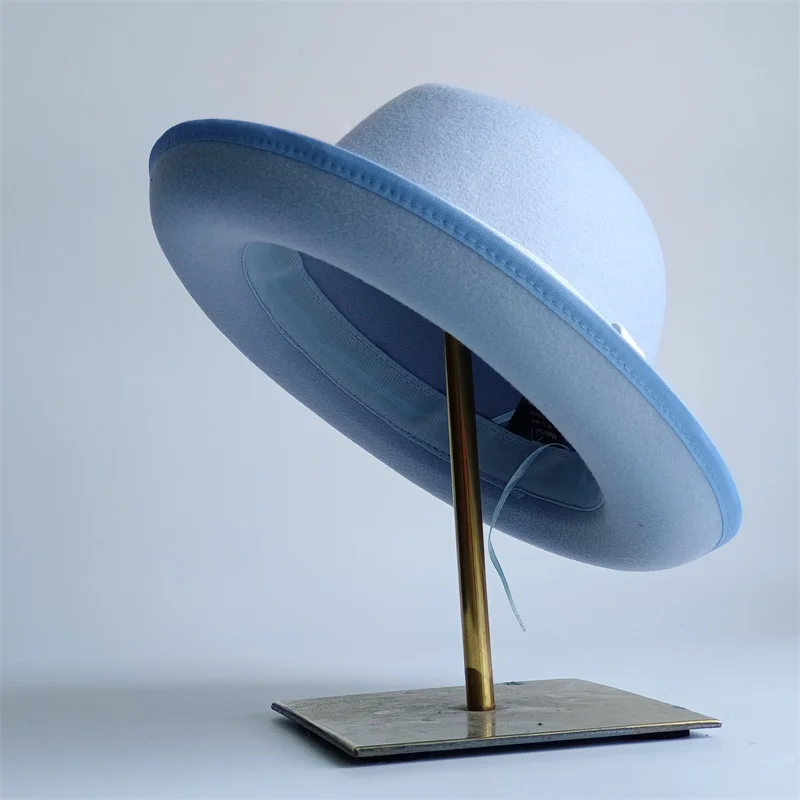 Caramel Retro Men's Fedora Spring Hat Unisex Men's Bow Women's Curved Brim Wide Brim Sun Hat Straw Hat Beach Hat sombrero hombre