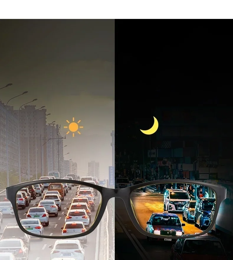 Vintage Women Men's Anti-Glare Driving Night Vision Minus Glasses Ultralight Square Frame Eyeglasses Retro Myopia Eyewear To-4.0