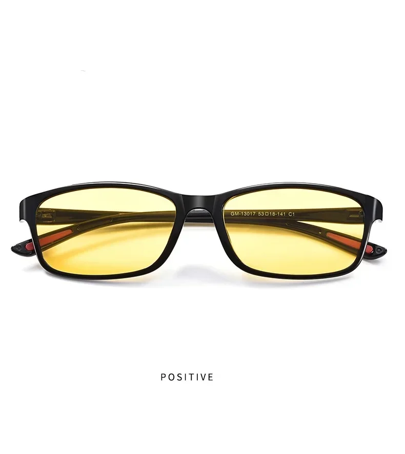 Vintage Women Men's Anti-Glare Driving Night Vision Minus Glasses Ultralight Square Frame Eyeglasses Retro Myopia Eyewear To-4.0