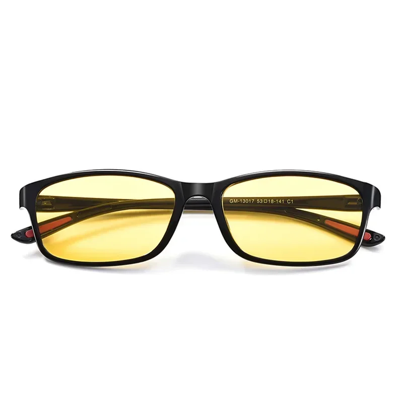 Vintage Women Men's Anti-Glare Driving Night Vision Minus Glasses Ultralight Square Frame Eyeglasses Retro Myopia Eyewear To-4.0