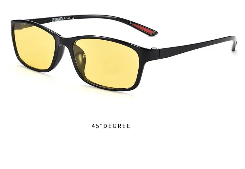 Vintage Women Men's Anti-Glare Driving Night Vision Minus Glasses Ultralight Square Frame Eyeglasses Retro Myopia Eyewear To-4.0