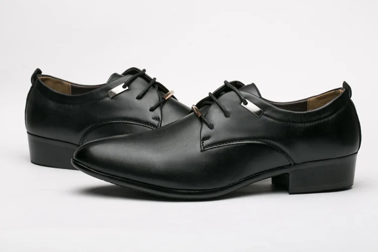 Elegant Leather Men Shoes Italian Formal Dress Male Footwear Luxury Brand Fashion Moccasins Office Working Oxford Shoes for Man