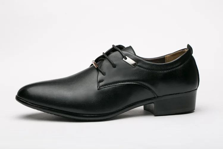 Elegant Leather Men Shoes Italian Formal Dress Male Footwear Luxury Brand Fashion Moccasins Office Working Oxford Shoes for Man