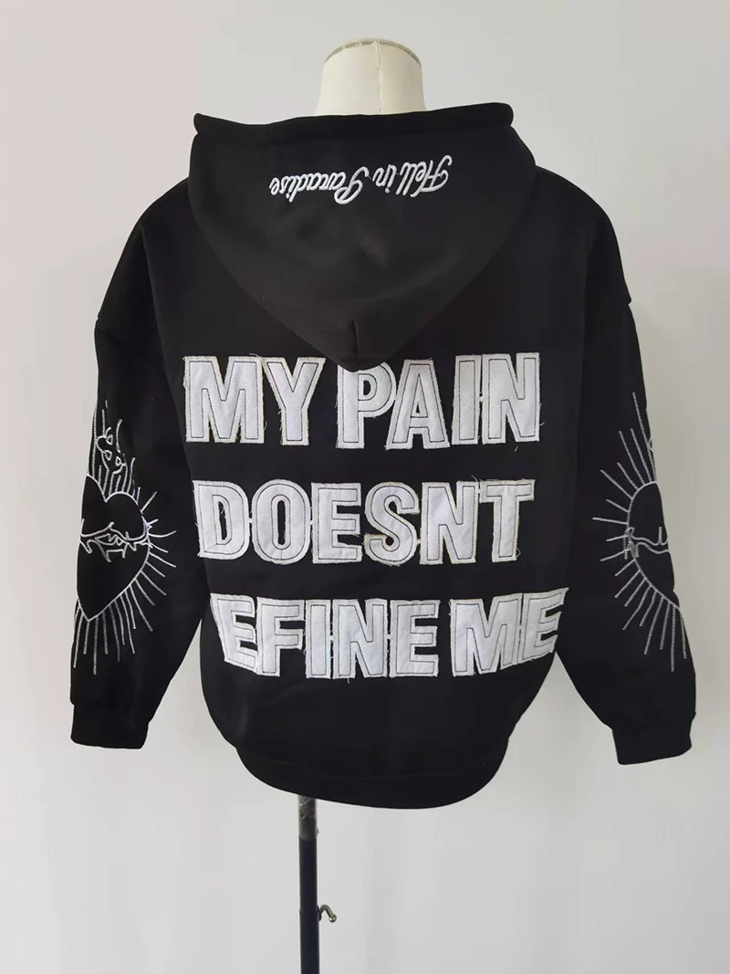 Juspinice Korean Fashion New Printed Hoodie Short Hoodie 2025 New Versatile Zipper Cardigan Jacket Male Clothing