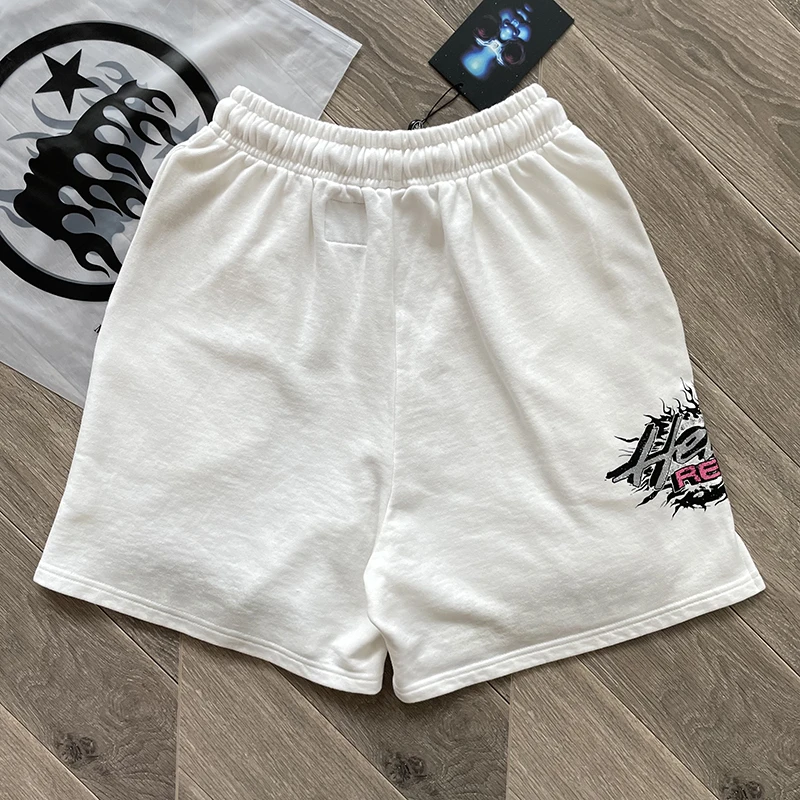 European and American Pure Cotton Flash Printing Casual Sports Men's and Women's Washing Shorts