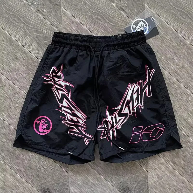 European and American Pure Cotton Flash Printing Casual Sports Men's and Women's Washing Shorts