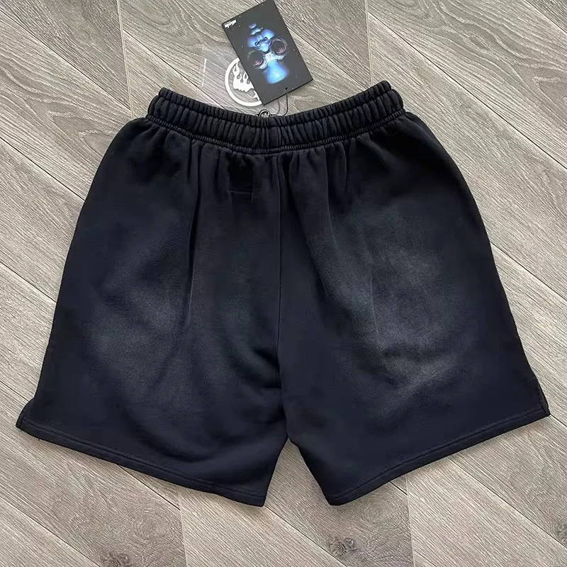 European and American Pure Cotton Flash Printing Casual Sports Men's and Women's Washing Shorts