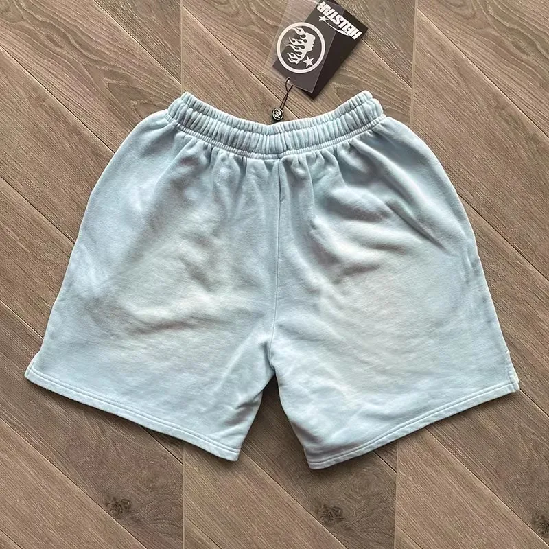 European and American Pure Cotton Flash Printing Casual Sports Men's and Women's Washing Shorts