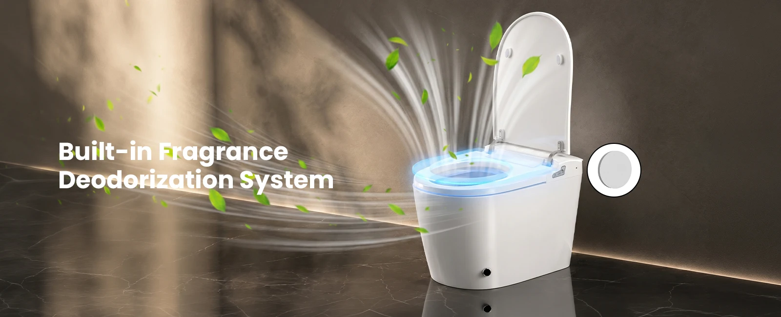 Sanyipace One-piece Smart Toilet Seat and Bidet GFCI 110V Electrical Safety Standard Auto Flush Toilet Warm Water Cleaning Foot Kick Touchless Operation Toilet