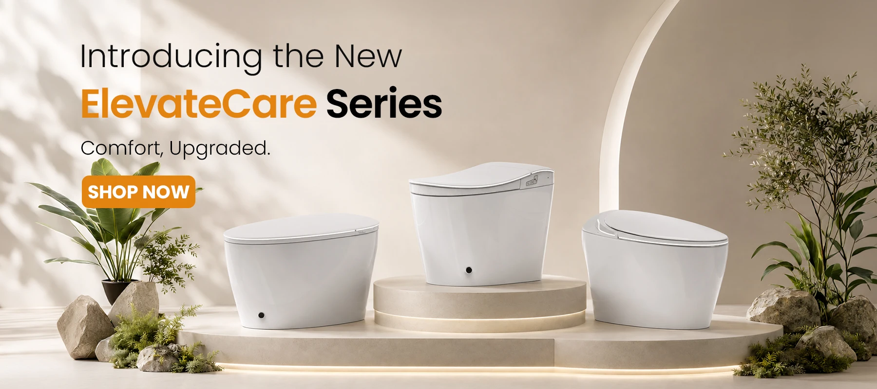 Sanyipace One-piece Smart Toilet Seat and Bidet GFCI 110V Electrical Safety Standard Auto Flush Toilet Warm Water Cleaning Foot Kick Touchless Operation Toilet