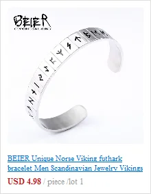 BEIER Cross Antiqued Northern Europe Viking 316L Stainless Steel Ring Gothic Pattern Jewelry  Factory price  BR8-215 US Size