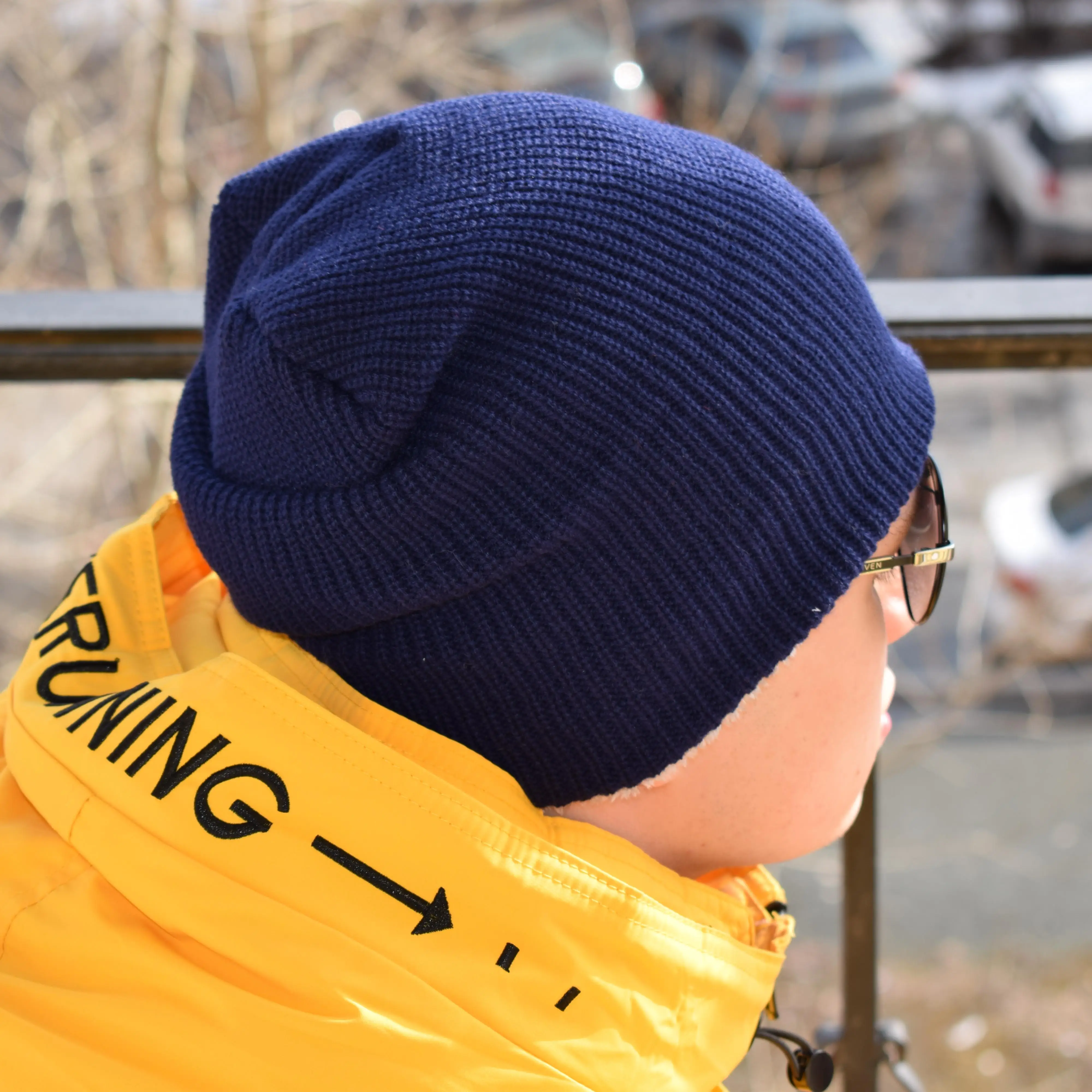 New Unisex Letter Beanie Hat Leisure Add Fur Lined Winter Hats For Men Women Keep Warm Knitted Hat Fashion Solid Ski Bonnet Cap