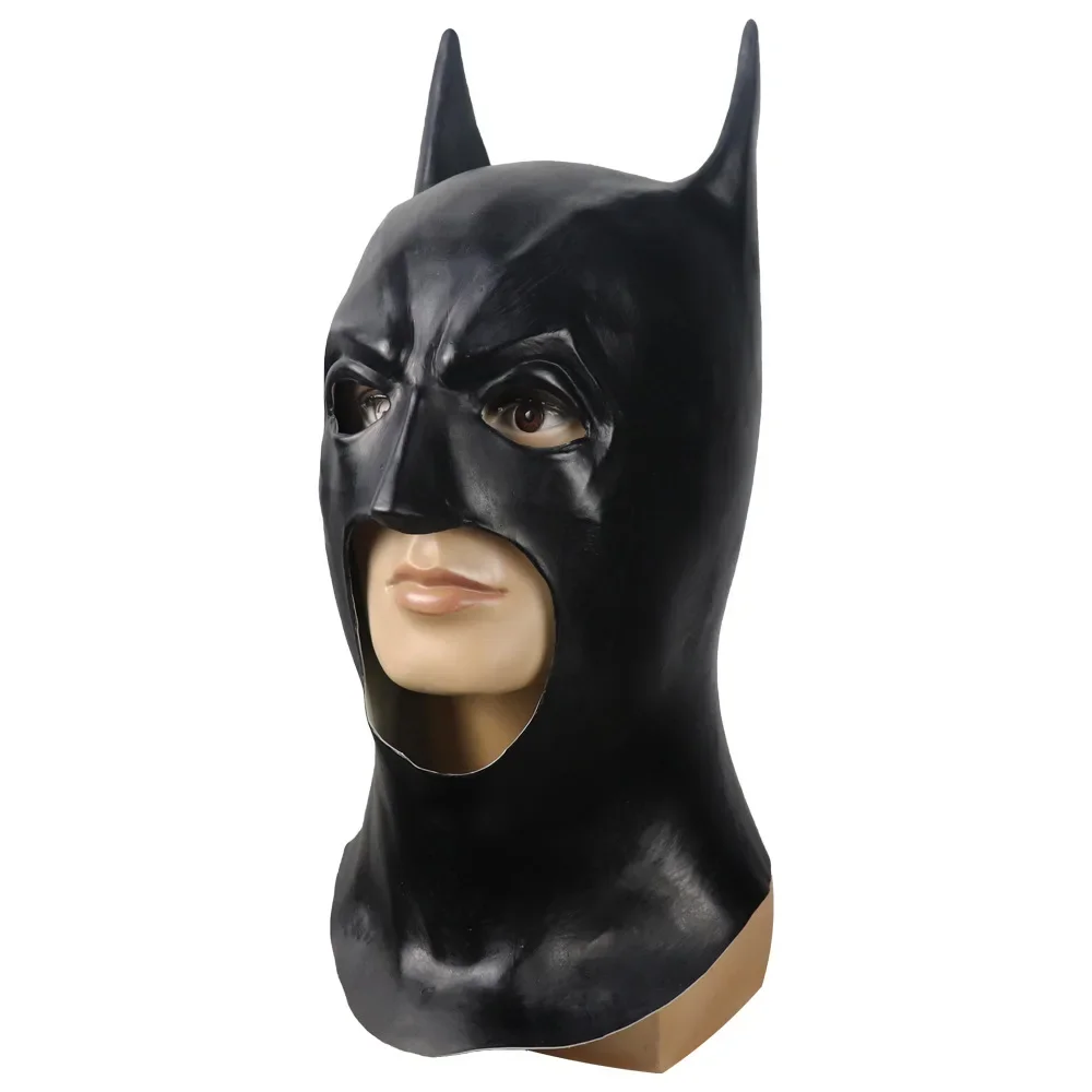 Bat Mask Headgear Latex Material Adult Halloween Cosplay Props Bruce Wayne Full Head Mask Masquerade Camouflage Party Costume