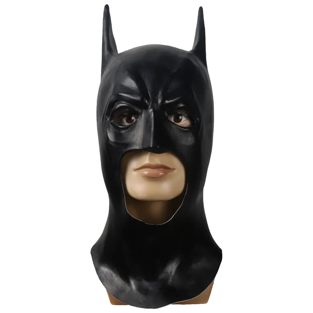 Bat Mask Headgear Latex Material Adult Halloween Cosplay Props Bruce Wayne Full Head Mask Masquerade Camouflage Party Costume