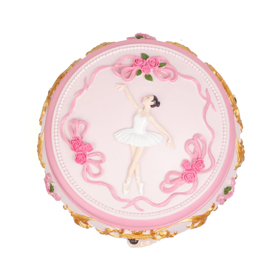 Romance Teenage Ballerina Dancing Girl Music Box Swan Lake Luminous Musical Box Wedding Christmas for Girlfriend Gift Home Decor