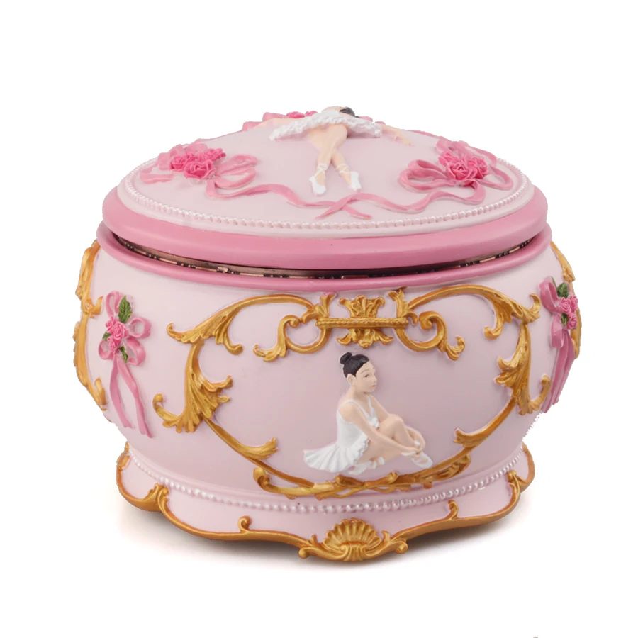 Romance Teenage Ballerina Dancing Girl Music Box Swan Lake Luminous Musical Box Wedding Christmas for Girlfriend Gift Home Decor
