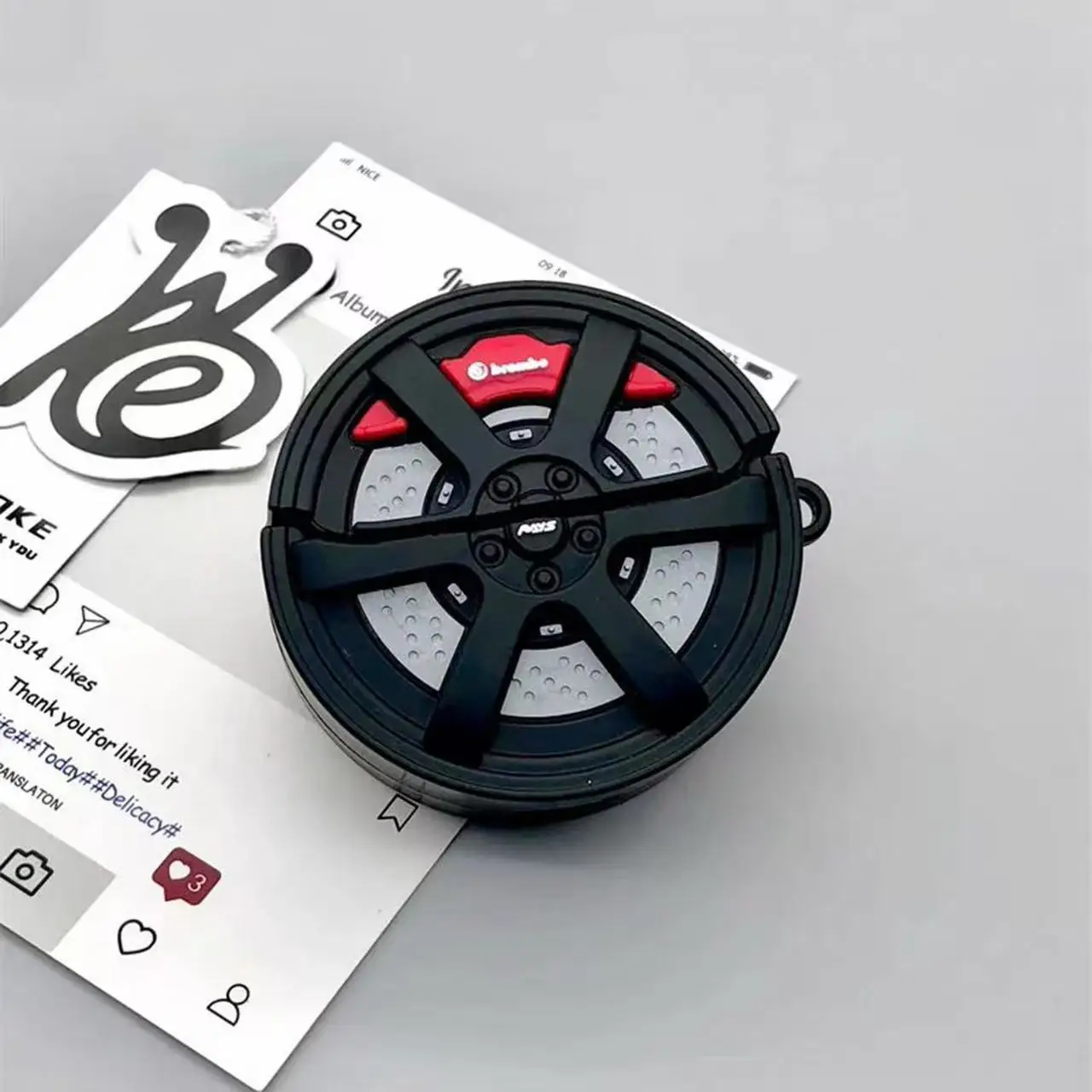 For AirPods Pro3 4 3 2 1 Pro Pro2 Earphone Case 3D Creative Car Tire Cool Silicone Cartoon Headphone Box With Pendant Cover